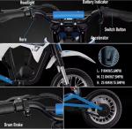 Kids Electric Dirt Bike EVERCROSS PLUS EV12M 300W