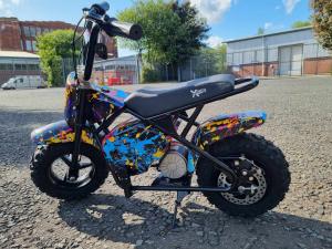 Kids Electric Mini Graffiti Dirt Bike 36V 300W