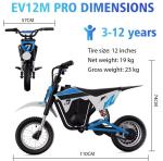 Kids Electric Dirt Bike EVERCROSS PLUS EV12M