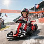 HOMCOM 24V Electric Go Kart for Kids