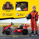 HOMCOM 24V Electric Go Kart for Kids