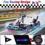 24V 9AH Kids Electric Go Kart with Adjustable Seat