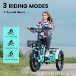 MOONCOOL Folding Electric Trike for Adults 20