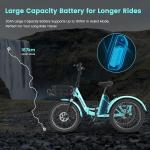 MOONCOOL Folding Electric Trike for Adults 20