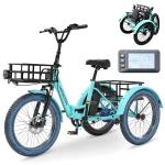MOONCOOL 20" Folding Electric Tricycle for Adults