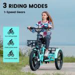 MOONCOOL 20" Folding Electric Tricycle for Adults