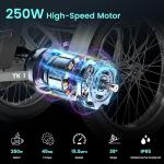 MOONCOOL Folding Electric Tricycle with Fat Tires