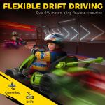 HOMCOM 24V Kids Electric Go Kart - Green