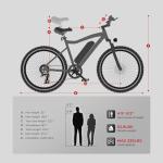 SAMEBIKE 24" Electric Mountain Bike with Removable Battery