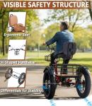 48V Electric Folding Tricycle with Fat Tires