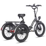 Folding Electric Trike with Basket and 20in Wheels