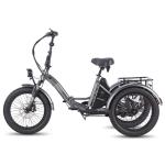 Folding Electric Trike with Basket and 20in Wheels