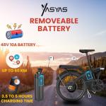 Yasyas 20” Folding Electric Bike, 250W Power