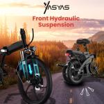 Yasyas 20” Folding Electric Bike, 250W Power