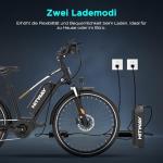 HITWAY 28" Electric Bike with Removable Battery
