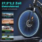 HITWAY 28" Electric Bike with Removable Battery