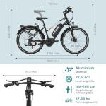 HITWAY 28" Electric Bike with Removable Battery