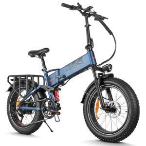 SAMEBIKE 20" Folding Fat Tire Electric Bike