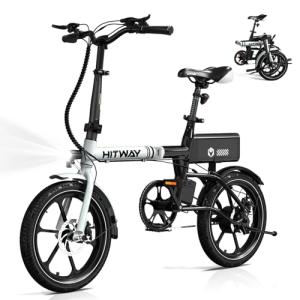 HITWAY 16-Inch Folding Electric Bike for Commuting