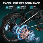 HITWAY 16-Inch Folding Electric Bike for Commuting