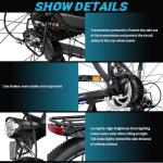 Pudari C29 Electric Bike - 250W, 21 Speed