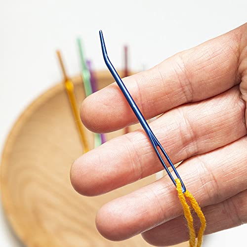 10Pcs Large Eye Weaving Needle Set with Storage Tube