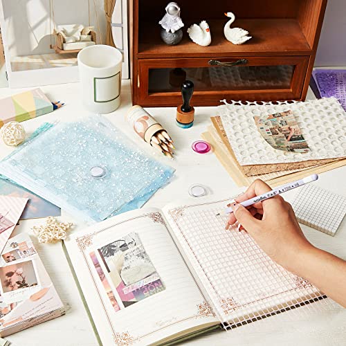 60 pcs A5 Scrapbook Textured Paper Sheets Variety