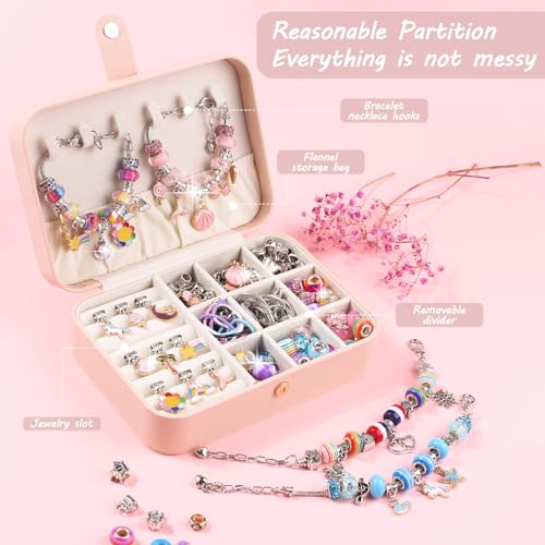 120 Pcs DIY Beaded Jewelry Making Kit for Girls