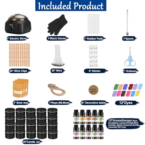 Oligar DIY Candle Making Kit for Adults, Beginners