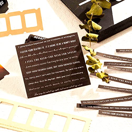 Movie Film Scrapbook Kit with 94pcs Stickers & Frame