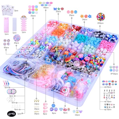 3200 Pcs Unicorn Jewelry Kit for DIY Crafts