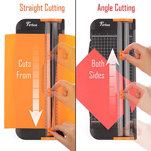 Firbon A4 Titanium Paper Cutter with Ruler - Black
