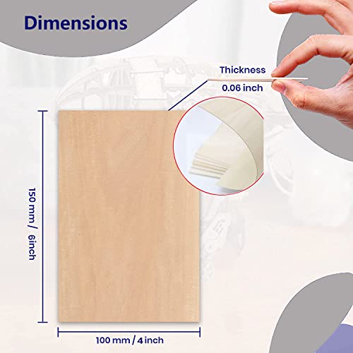 25Pcs Thin Basswood Sheets for DIY Crafts and Projects