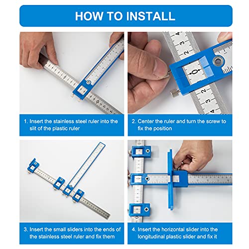 Cabinet Hardware Jig for Easy Door and Drawer Installation