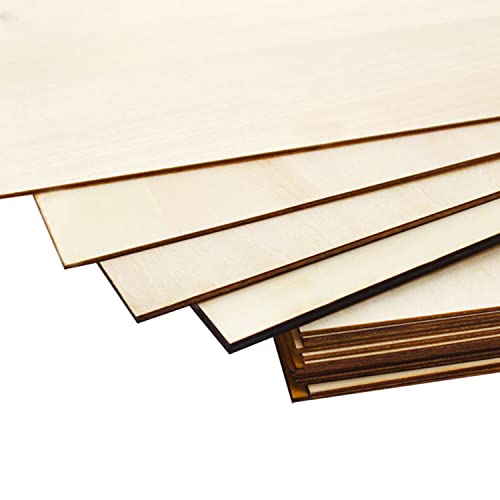 30 Pack Basswood Rectangular Thin Plywood for DIY Crafts