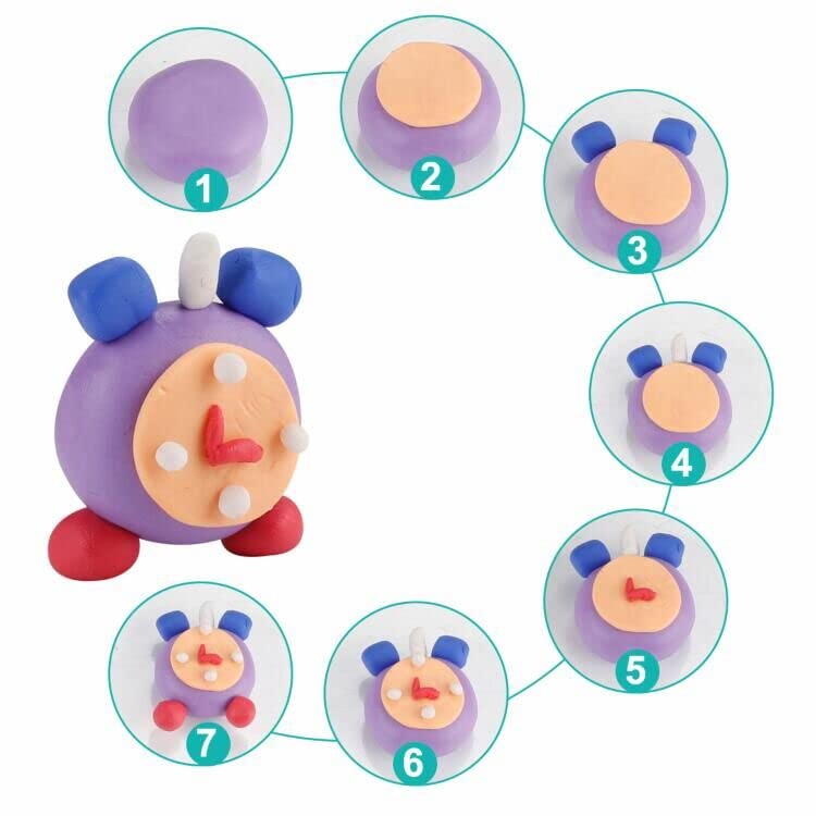 24-Color Polymer Clay Starter Kit for Kids and Beginners