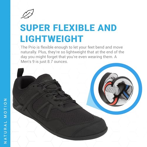 Xero Shoes Men's Prio Cross Training Shoe - Lightweight Black