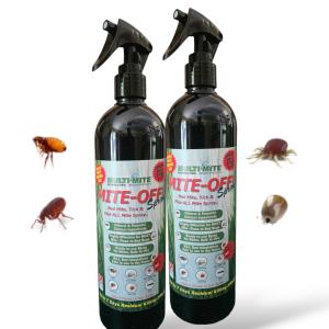 MITE-OFF Natural Flea Spray - 2 x 500ml