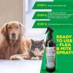 MITE-OFF Natural Flea Spray - 2 x 500ml