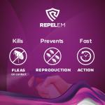 REPELEM Flea Killer Spray for Home Use