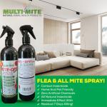 MITE-OFF Natural Flea Spray - 2 x 500ml