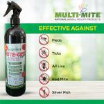 MITE-OFF Natural Flea Spray - 2 x 500ml