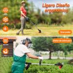 Gompuy 21V Electric Brushcutter with 2 Batteries