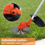 Battery-Powered Weed Wacker with Telescopic Handle