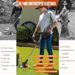 Gompuy 21V Electric Brushcutter with 2 Batteries