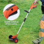Battery-Powered Weed Wacker with Telescopic Handle