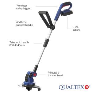 Qualtex 24V Cordless Garden Grass Trimmer
