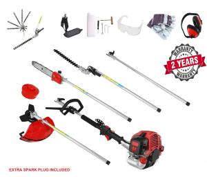 52 CC 5-in-1 Petrol Hedge Trimmer and Strimmer