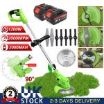 21V Cordless Grass Trimmer with 2 Batteries
