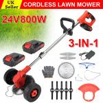 48V Cordless Grass Trimmer with Two Batteries